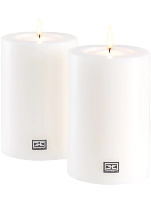 Műgyertya ø 10 x M. 15 cm fehér, 2 db-os szett