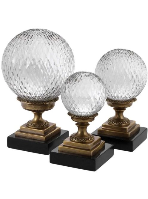 Object Divani vintage sárgaréz bevonatú 3 darabos szett