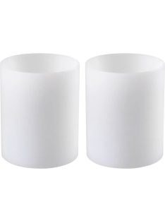 Műgyertya mély ø 10 x M. 12 cm fehér S/2