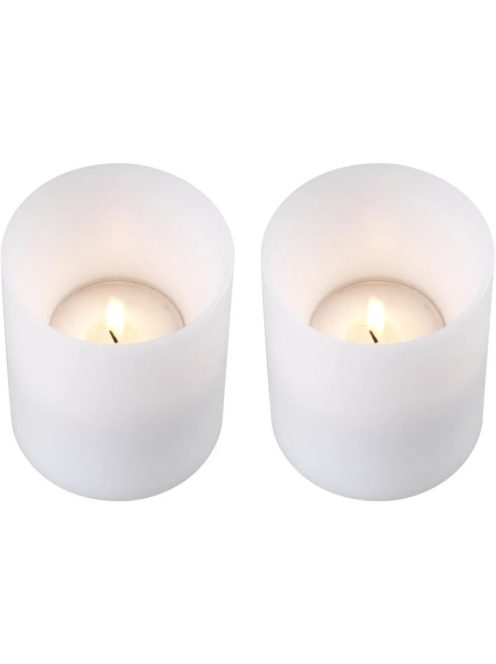 Műgyertya mély ø 10 x M. 12 cm fehér S/2