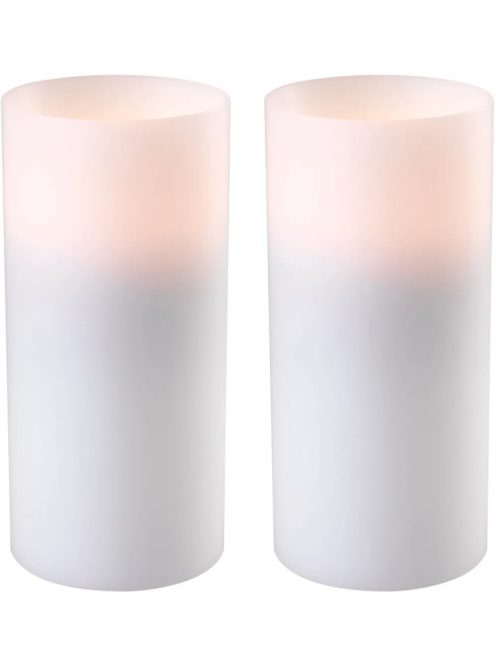 Műgyertya mély ø 10 x M. 21 cm fehér S/2