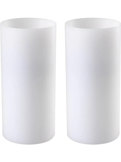 Műgyertya mély ø 10 x M. 21 cm fehér S/2