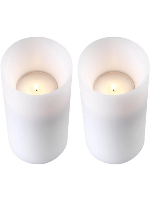 Műgyertya mély ø 10 x M. 21 cm fehér S/2