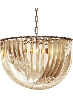 Murano pezsgőszínű csillár ø 50 x M. 33 cm