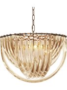 Murano pezsgőszínű csillár ø 50 x M. 33 cm