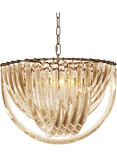 Murano pezsgőszínű csillár ø 50 x M. 33 cm