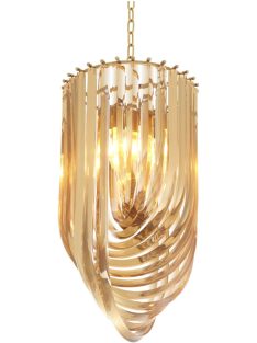 Murano pezsgőszínű csillár ø 35 x M 65 cm