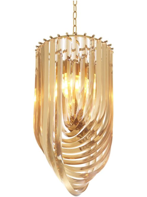 Murano pezsgőszínű csillár ø 35 x M 65 cm