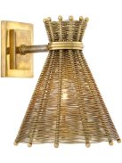 Fali lámpa Kon Tiki vintage sárgaréz kivitelben