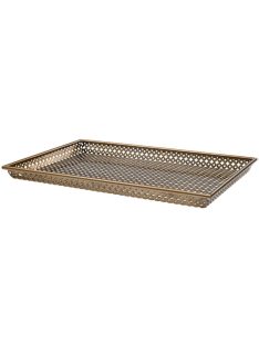   Sirenuse tálca, téglalap alakú, L, antikolt sárgaréz kivitelben