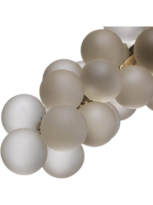 Object French Grapes fehér vintage sárgaréz kivitelben