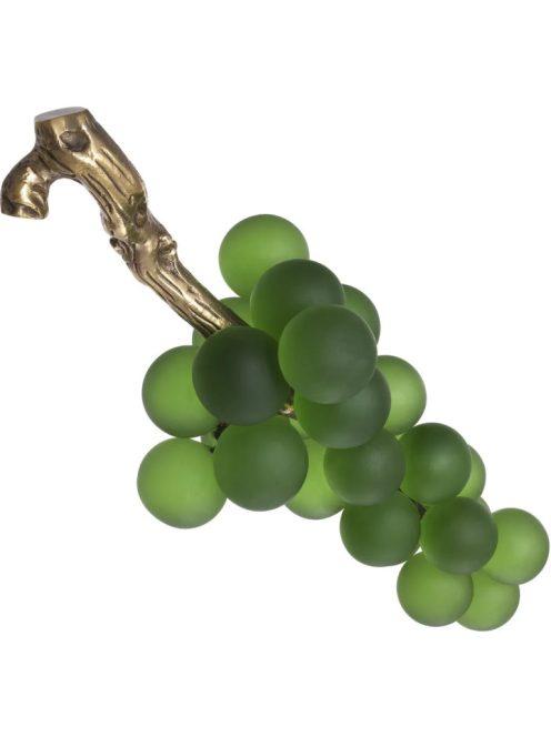 Object French Grapes zöld vintage sárgaréz kivitelben