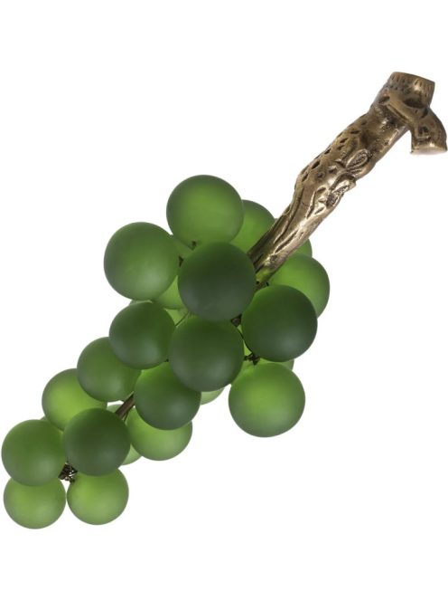 Object French Grapes zöld vintage sárgaréz kivitelben