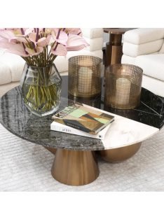 Tricolori dohányzóasztal szálcsiszolt réz kivitelben