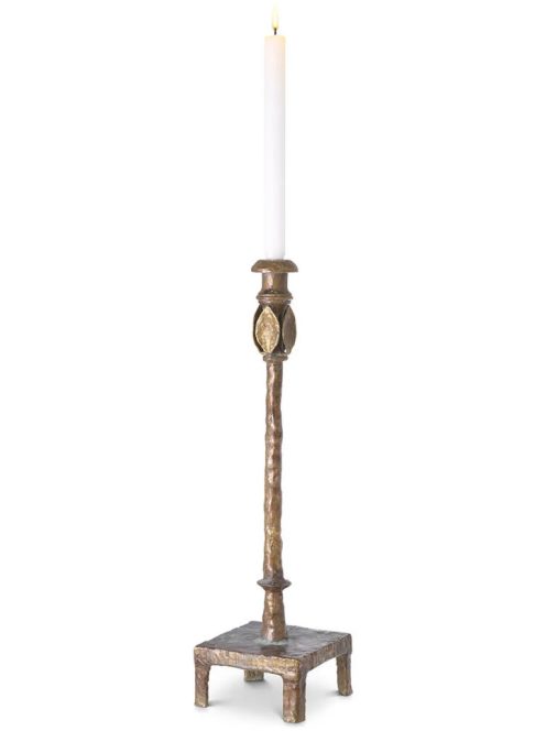 Santoro gyertyatartó L vintage sárgaréz kivitelben