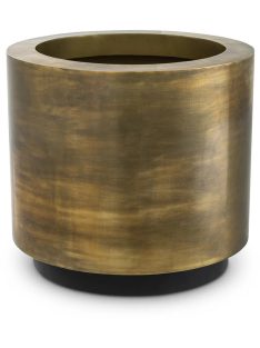 Jasper virágtartó kerek S vintage sárgaréz kivitelben
