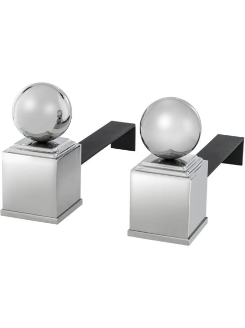 Andiron Viviers nikkel bevonatú 2 darabos készlet