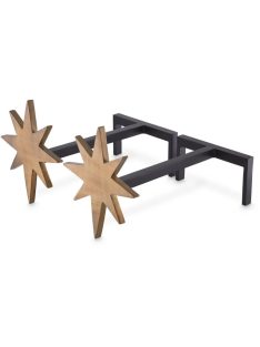 Andiron Star 2 darabos szett vintage sárgaréz kivitelben