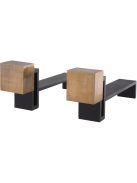 Andiron Chitry vintage sárgaréz bevonatú 2 darabos szett