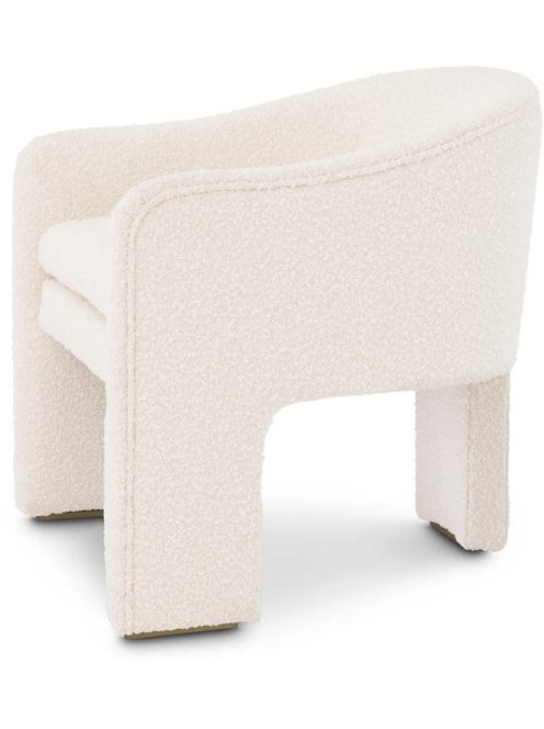 Kavicsos bouclé krémszínű szék