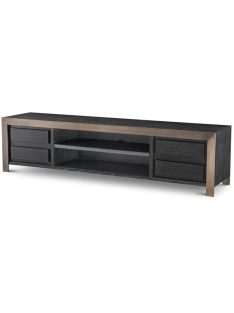   TV szekrény Talbot, antracitszürke tölgy, ven, közepes bronz