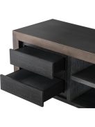 TV szekrény Talbot, antracitszürke tölgy, ven, közepes bronz