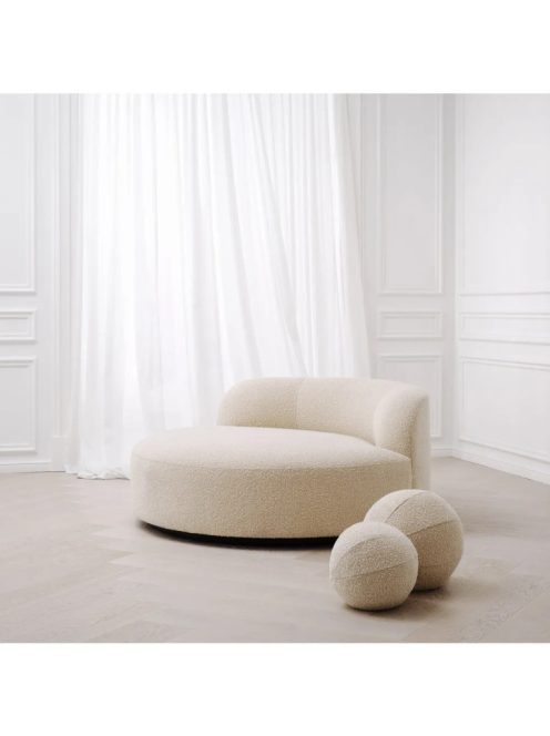 Sofa Björn Round bouclé krém