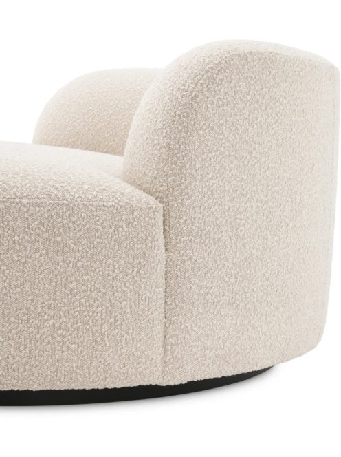 Sofa Björn Round bouclé krém