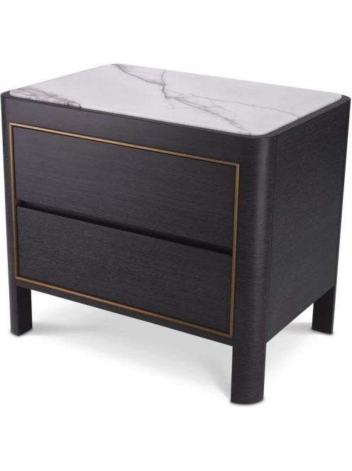 Corazon éjjeliszekrény, antracitszürke tölgy furnér