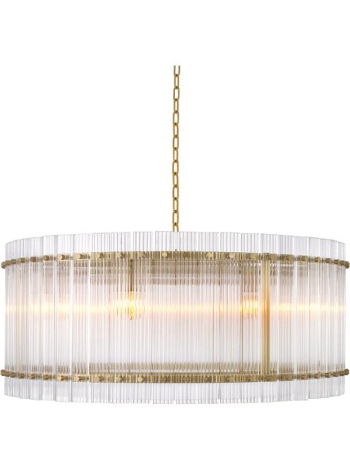 Ruby csillár, antikolt sárgaréz kivitelben