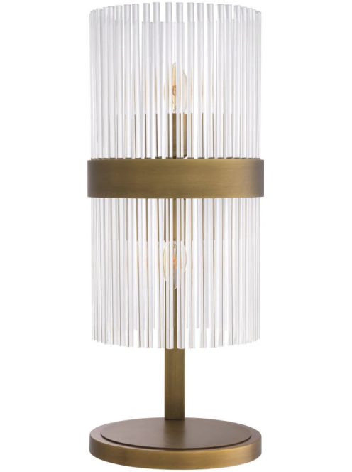 Carnero asztali lámpa, antikolt sárgaréz kivitelben