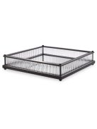 Tray Cora négyzet alakú bronz kiemelő felülettel