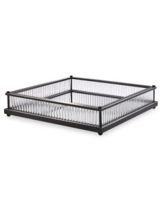 Tray Cora négyzet alakú bronz kiemelő felülettel
