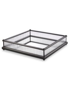 Tray Cora négyzet alakú bronz kiemelő felülettel