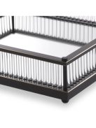 Tray Cora négyzet alakú bronz kiemelő felülettel