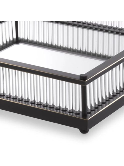 Tray Cora négyzet alakú bronz kiemelő felülettel