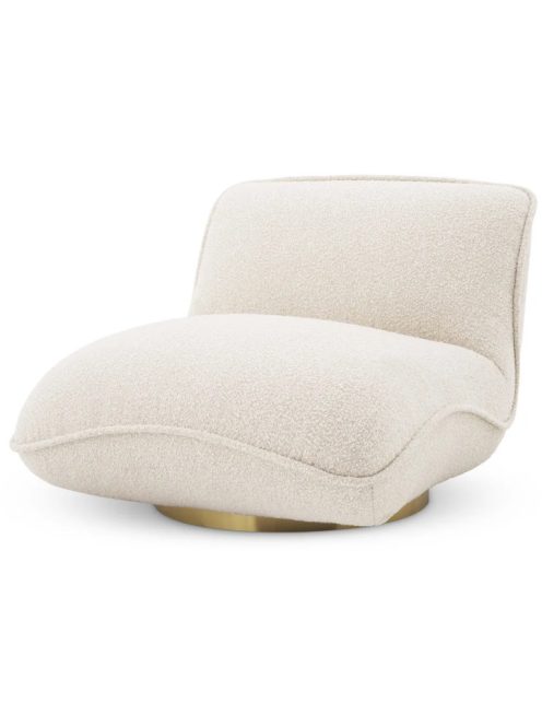 Forgószék Relax bouclé krém