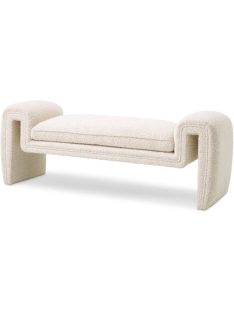 Bench Tondo S krémszínű bouclé pad