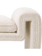 Bench Tondo S krémszínű bouclé pad