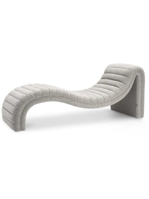 Chaise Longue Pioneer bouclé szürke