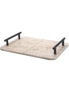 Tray Ugo travertin bronz kiemelésű felület