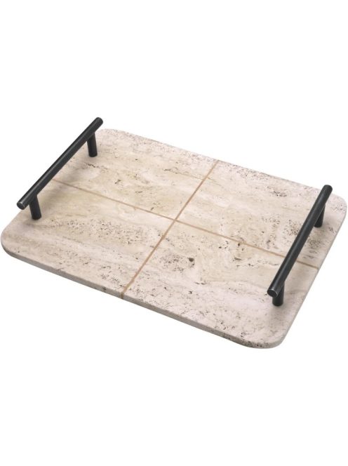 Tray Ugo travertin bronz kiemelésű felület
