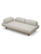 Nomade kültéri kanapé, natúr teakfa, lucio homok