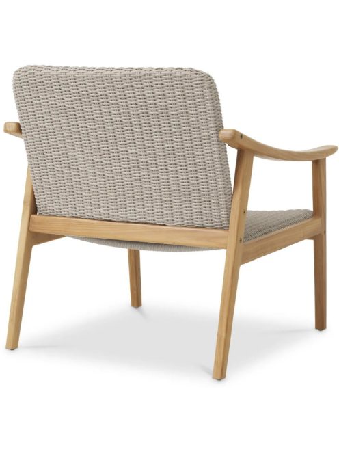 Honolulu kültéri szék, természetes teakfa, műrattan