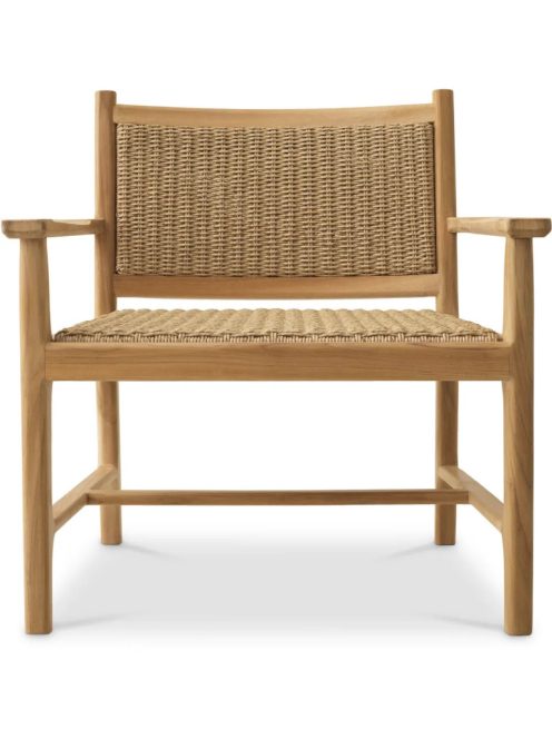 Pivetti kültéri szék, natúr teakfa, műrattan
