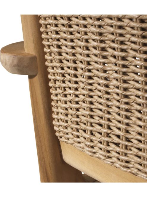 Pivetti kültéri szék, natúr teakfa, műrattan