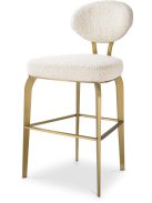 Counter Stool Dorrego bouclé krém