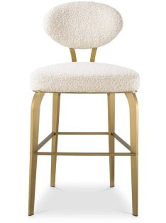 Counter Stool Dorrego bouclé krém