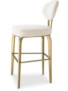 Counter Stool Dorrego bouclé krém