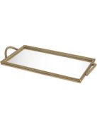 Tálca Salvi Rectanguar L vintage sárgaréz kivitelben